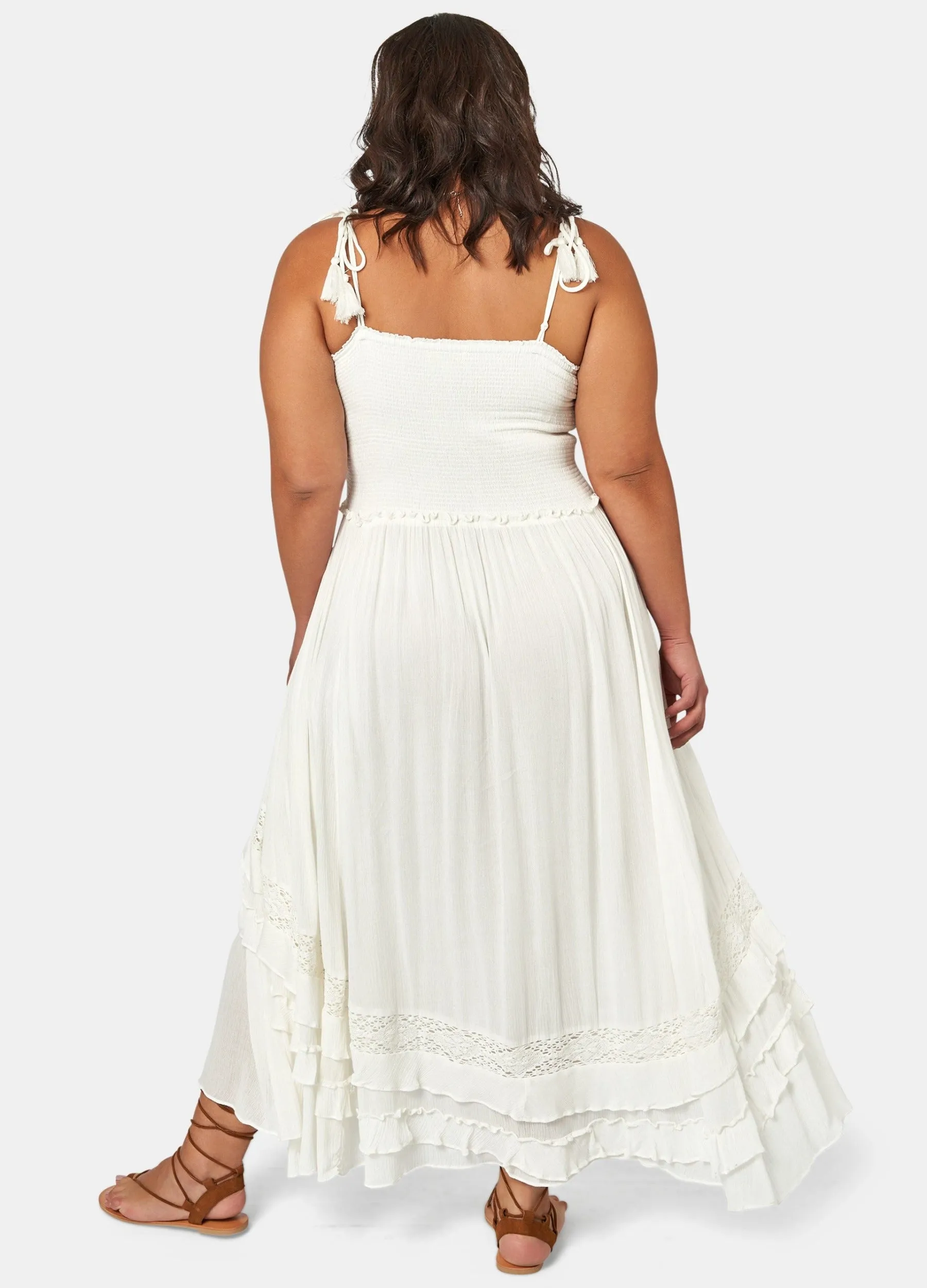 The Poetic Gypsy - Sleeveless Sunbeam Maxi Dress - Off White