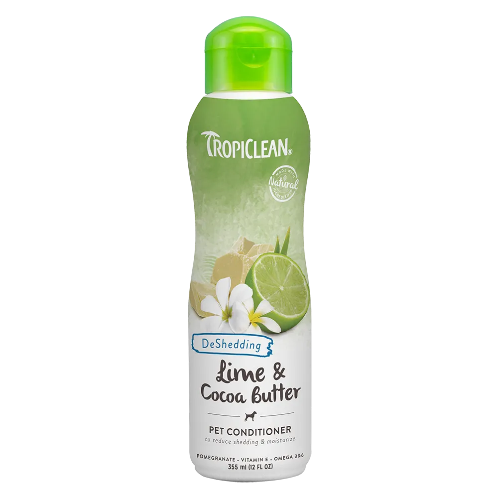 Tropiclean Shed Control Lime & Cocoa Butter Pet Conditioner 12oz