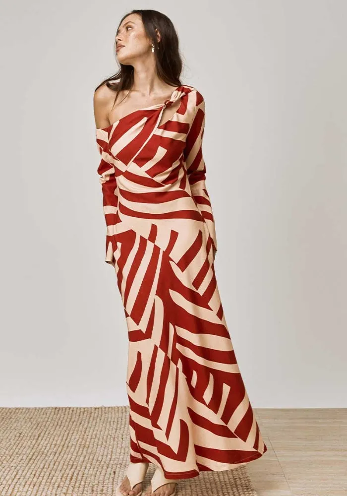 Tropico Midi Dress With Sleeves