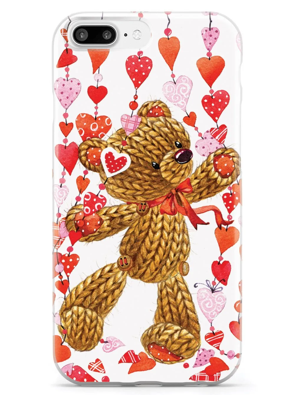 Valentine Teddy Bear Hearts Case