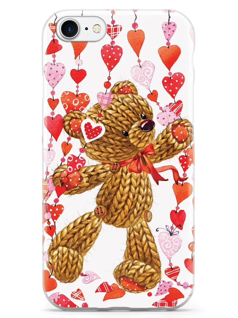 Valentine Teddy Bear Hearts Case