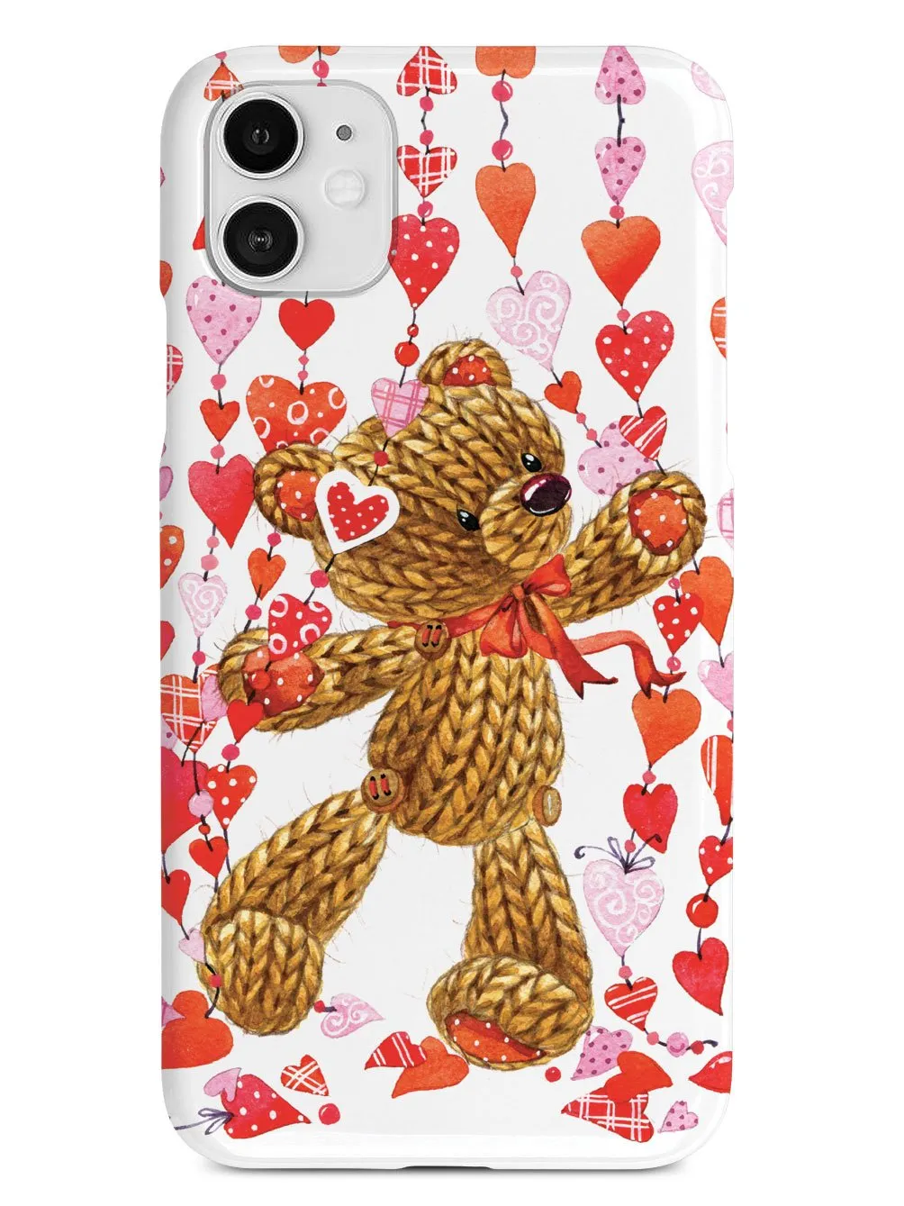 Valentine Teddy Bear Hearts Case