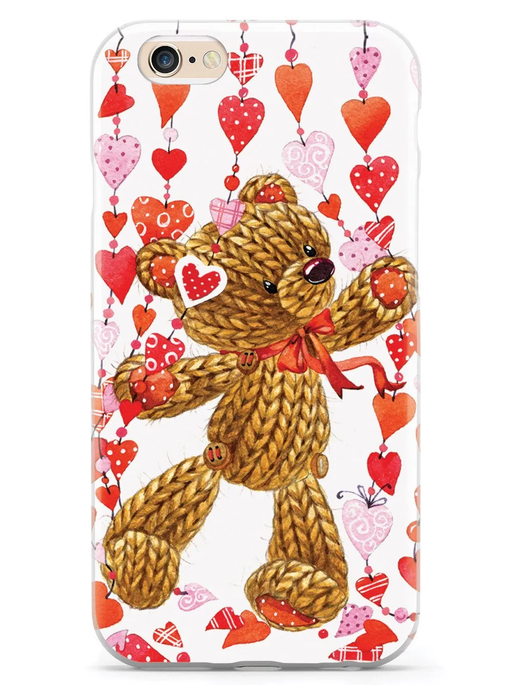 Valentine Teddy Bear Hearts Case