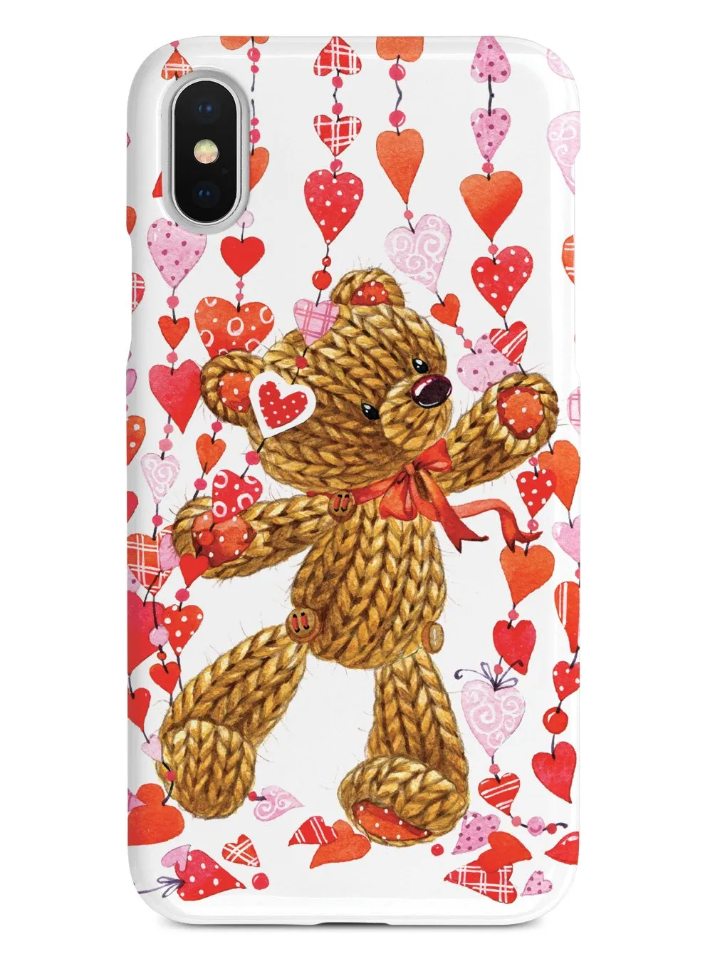 Valentine Teddy Bear Hearts Case