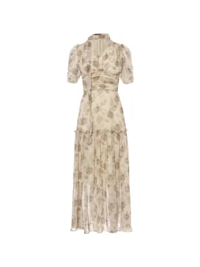 Vienna tie long dress