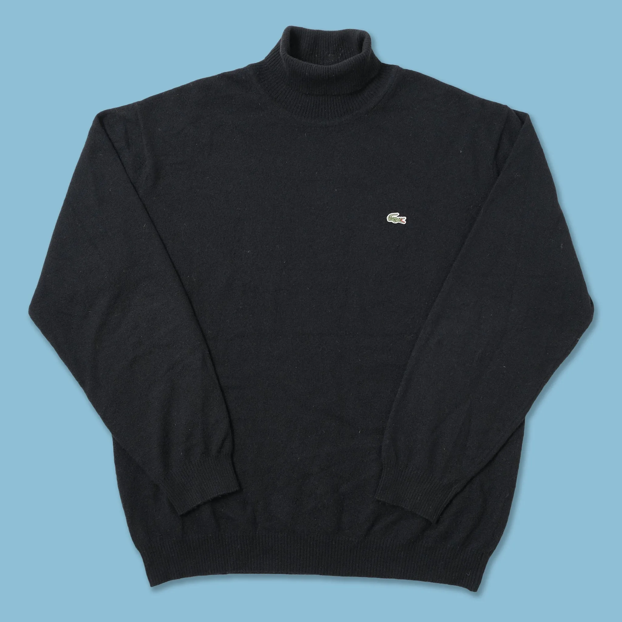 Vintage Lacoste Turtleneck Wool Sweater Medium / Large
