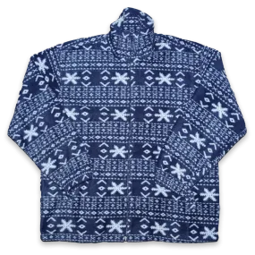 Vintage Pattern Fleece Jacket Medium / Large