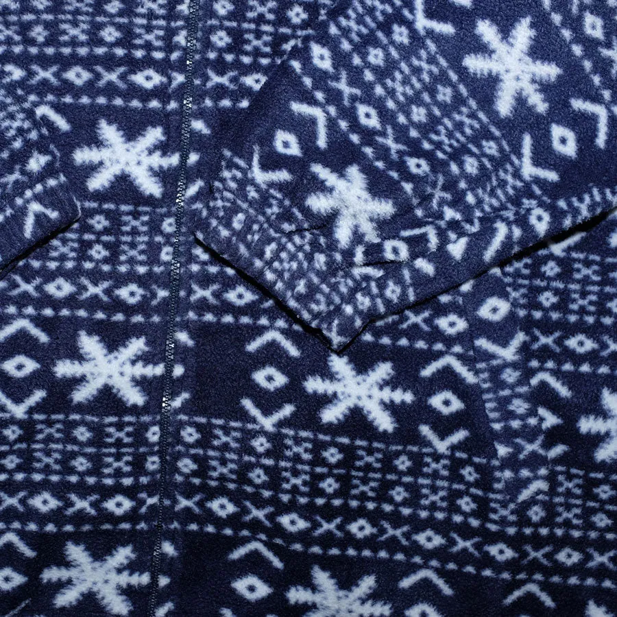 Vintage Pattern Fleece Jacket Medium / Large