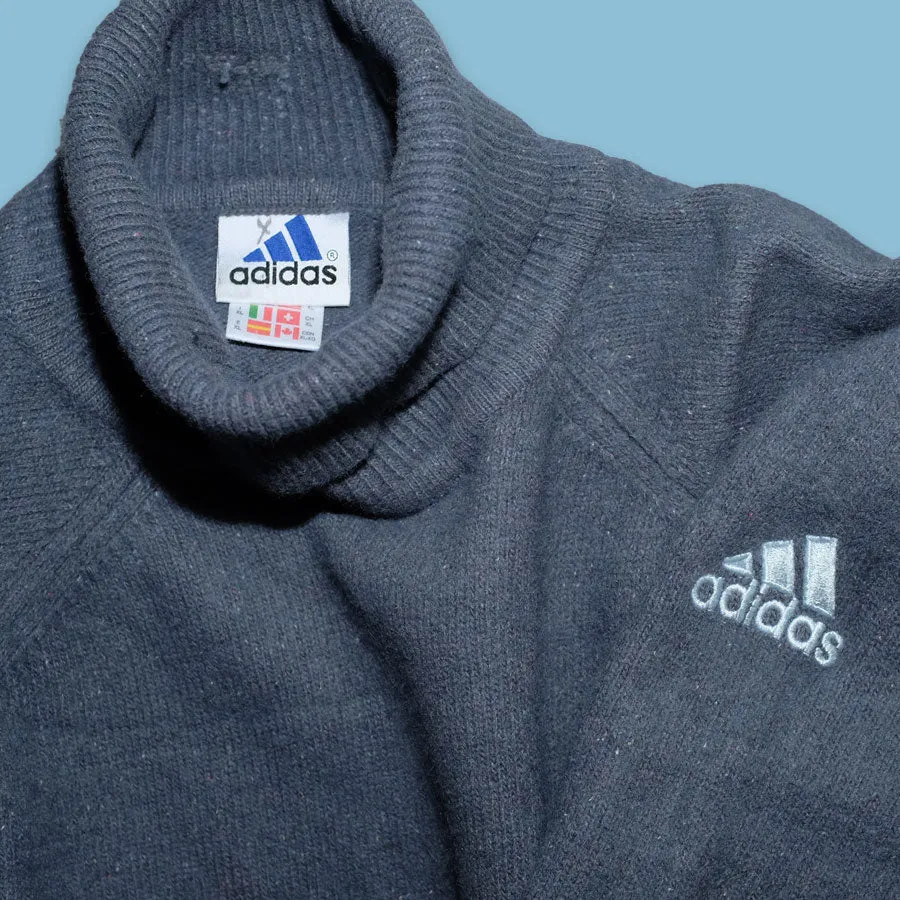 Vintage Women's adidas Turtleneck Knit Sweater XLarge