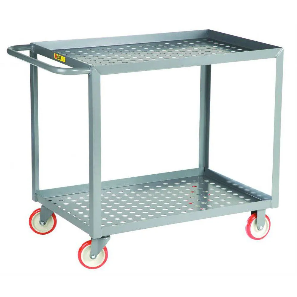 Welded Service Cart w/ Perforated Deck