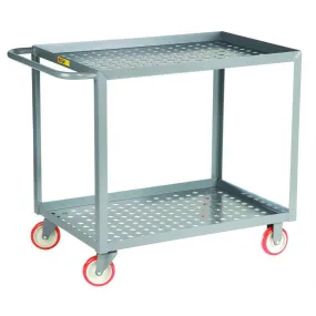 Welded Service Cart w/ Perforated Deck