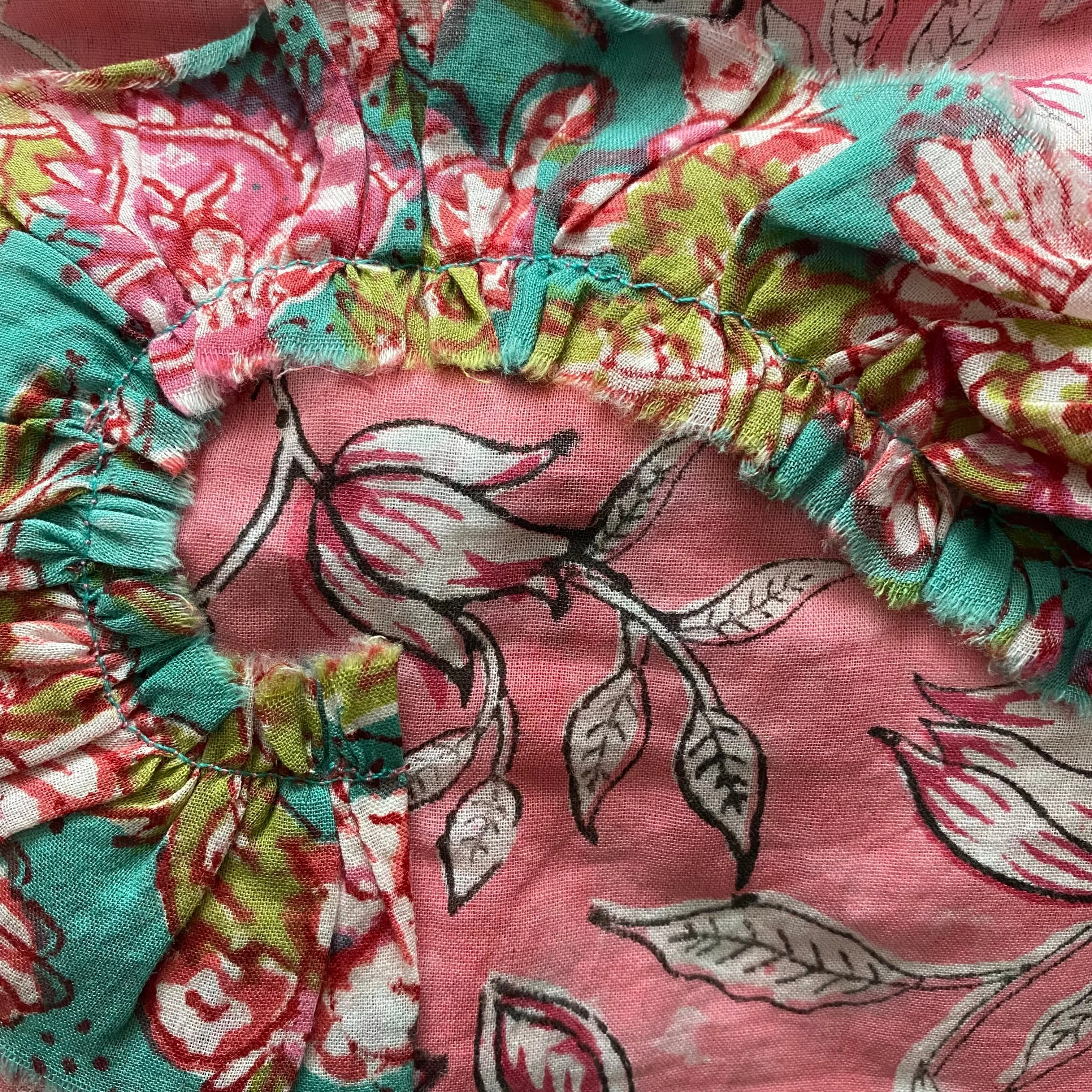 Whirling Turban Wired Headwrap w/ Ruffles