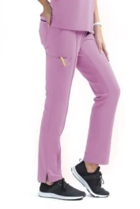 Women's Full Waistband Pant by Maevn (Regular) XS-3XL /Orchid Bouquet