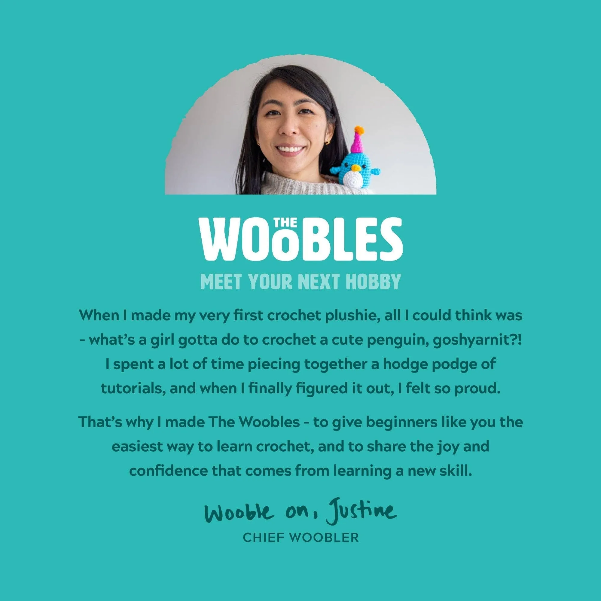 Woobles Pastel Fox Crochet Kit