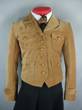 WW2 German HJ HY BDM Girls Brown Fleece Velvet Climbing Jacket