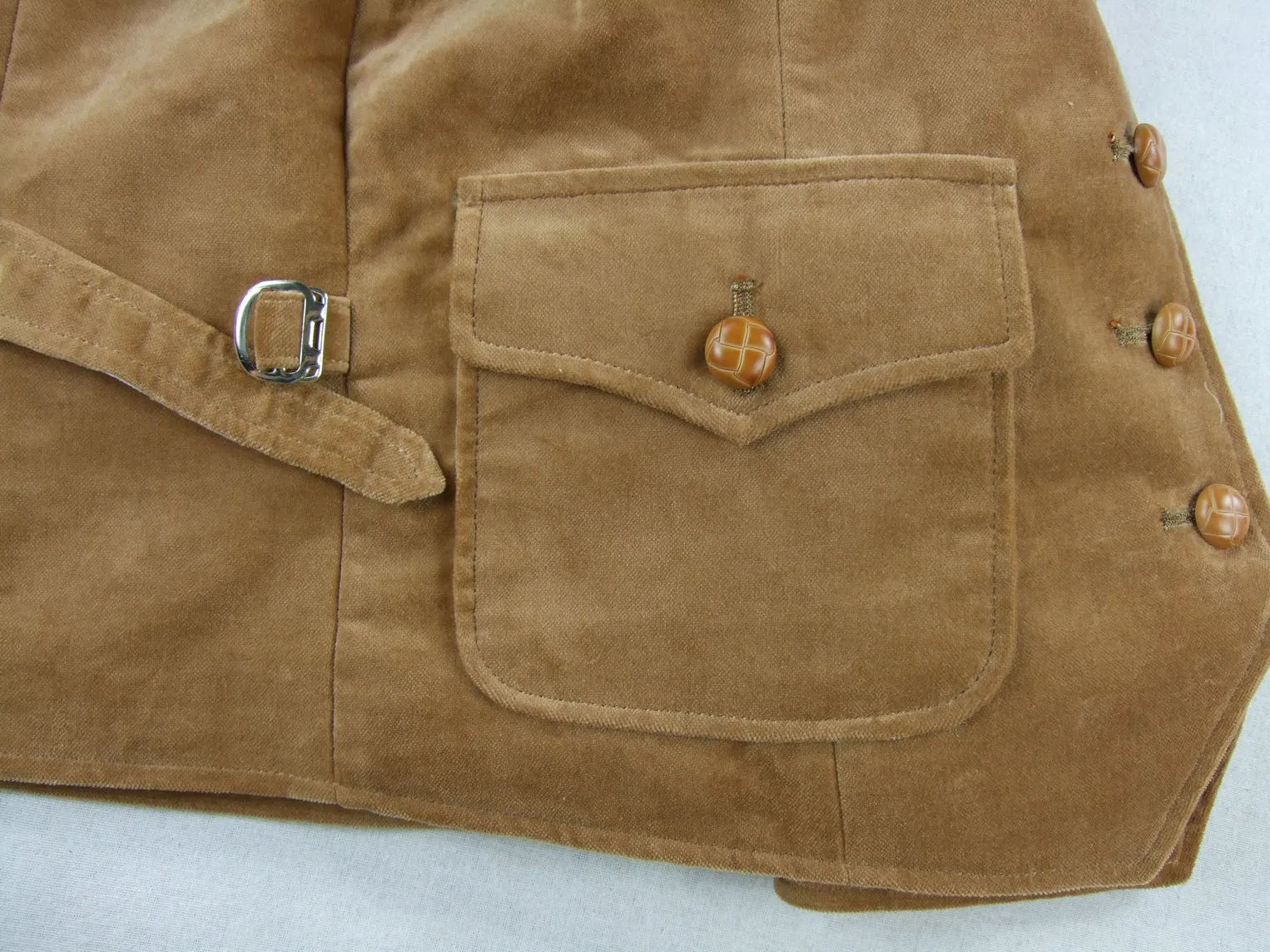 WW2 German HJ HY BDM Girls Brown Fleece Velvet Climbing Jacket