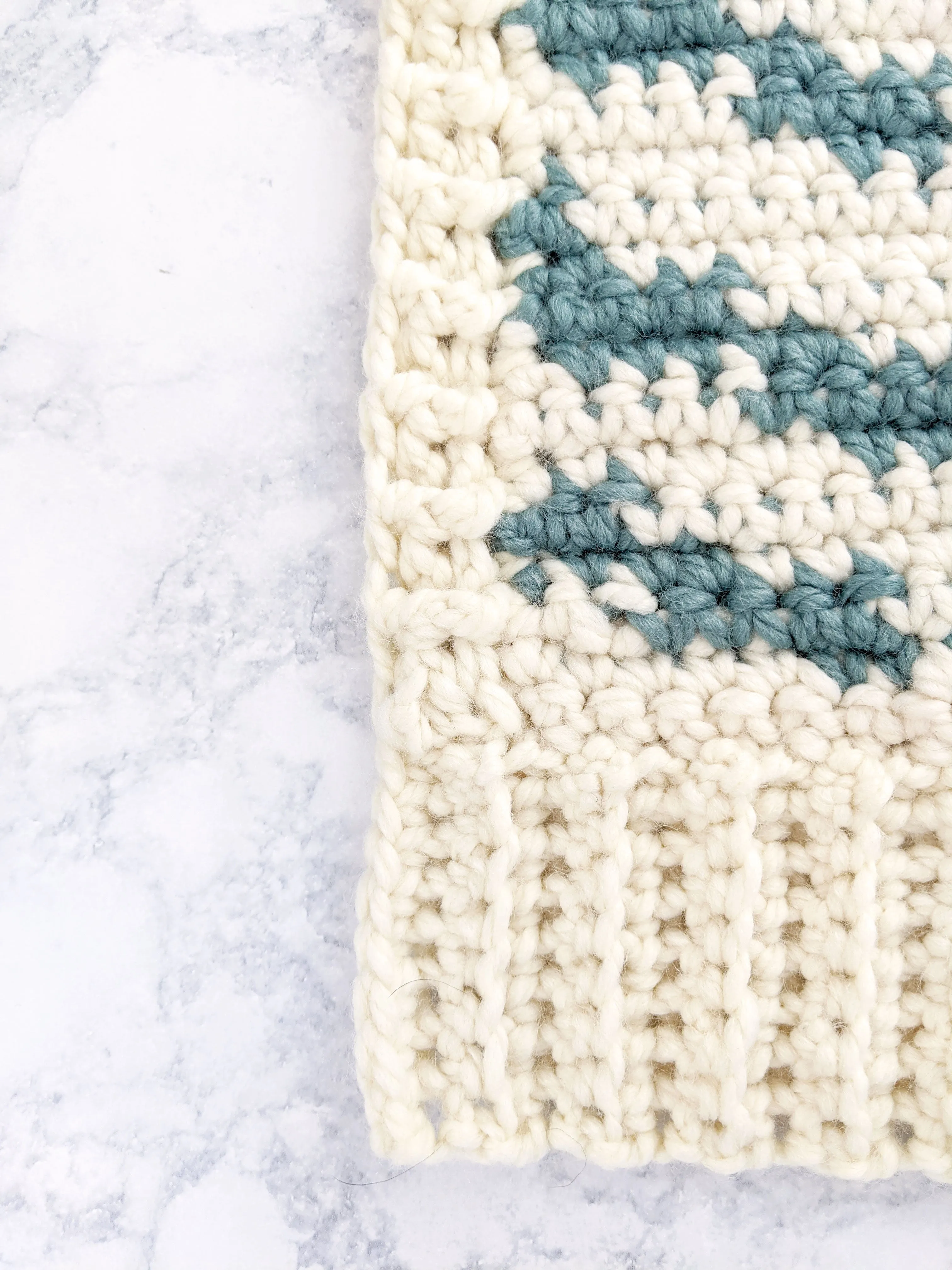 Zebra Print Scarf (Crochet)