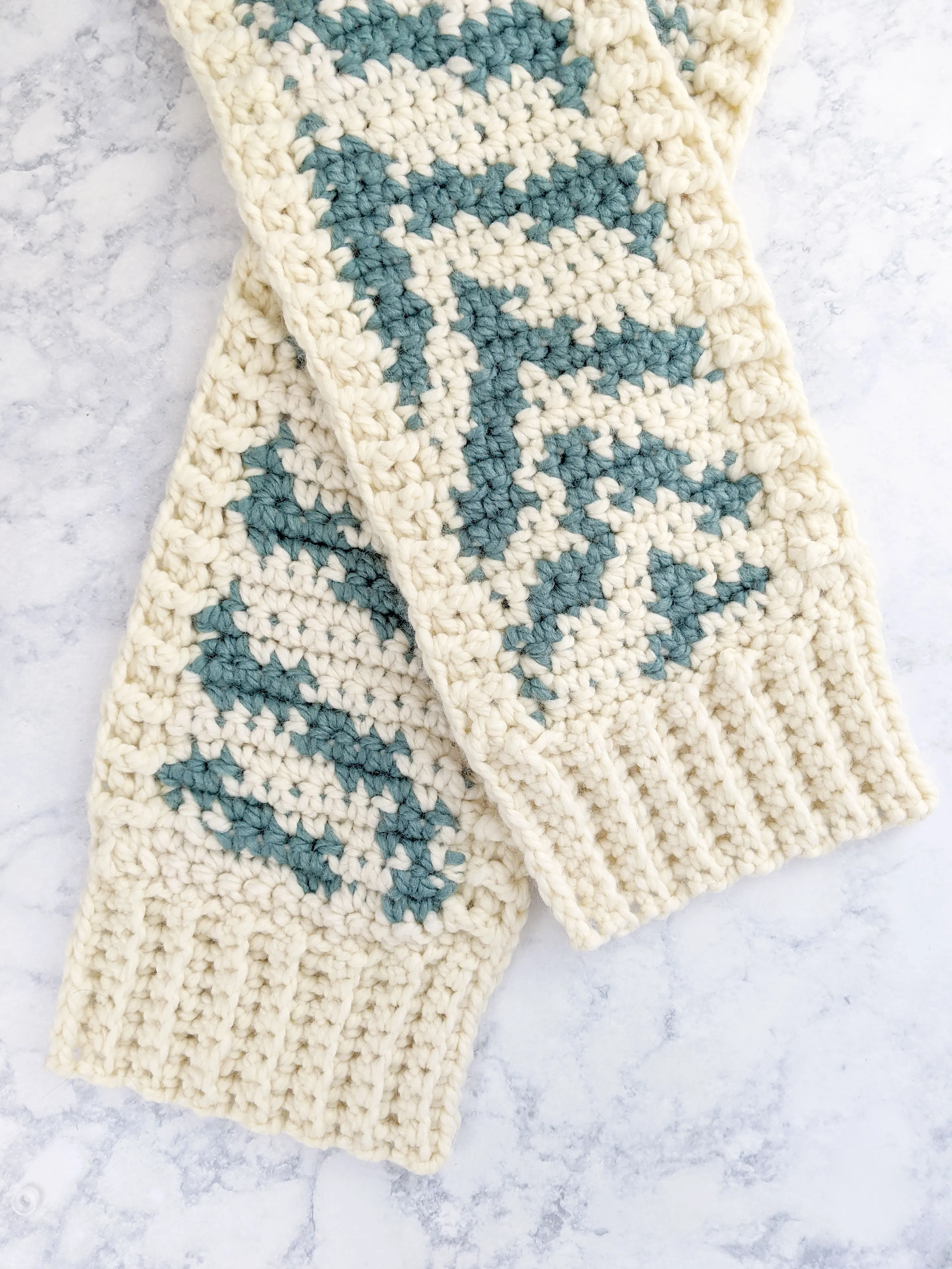 Zebra Print Scarf (Crochet)