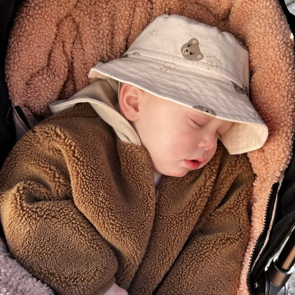 Zonnehoedje beertjes beige Teddy